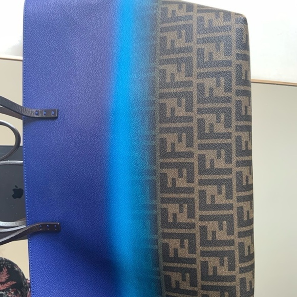 Fendi Zucca Ombré Roll Tote in blue - Picture 9 of 13